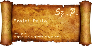Szalai Paula névjegykártya